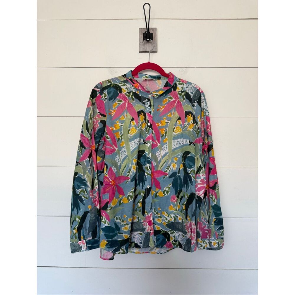 Sezane Women’s 44 Pierro Salvadore Print Blouse Top